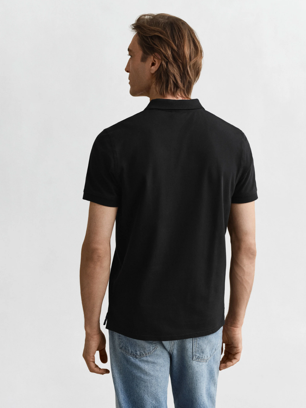 GANT Contrast Piqué Polo Shirt Black