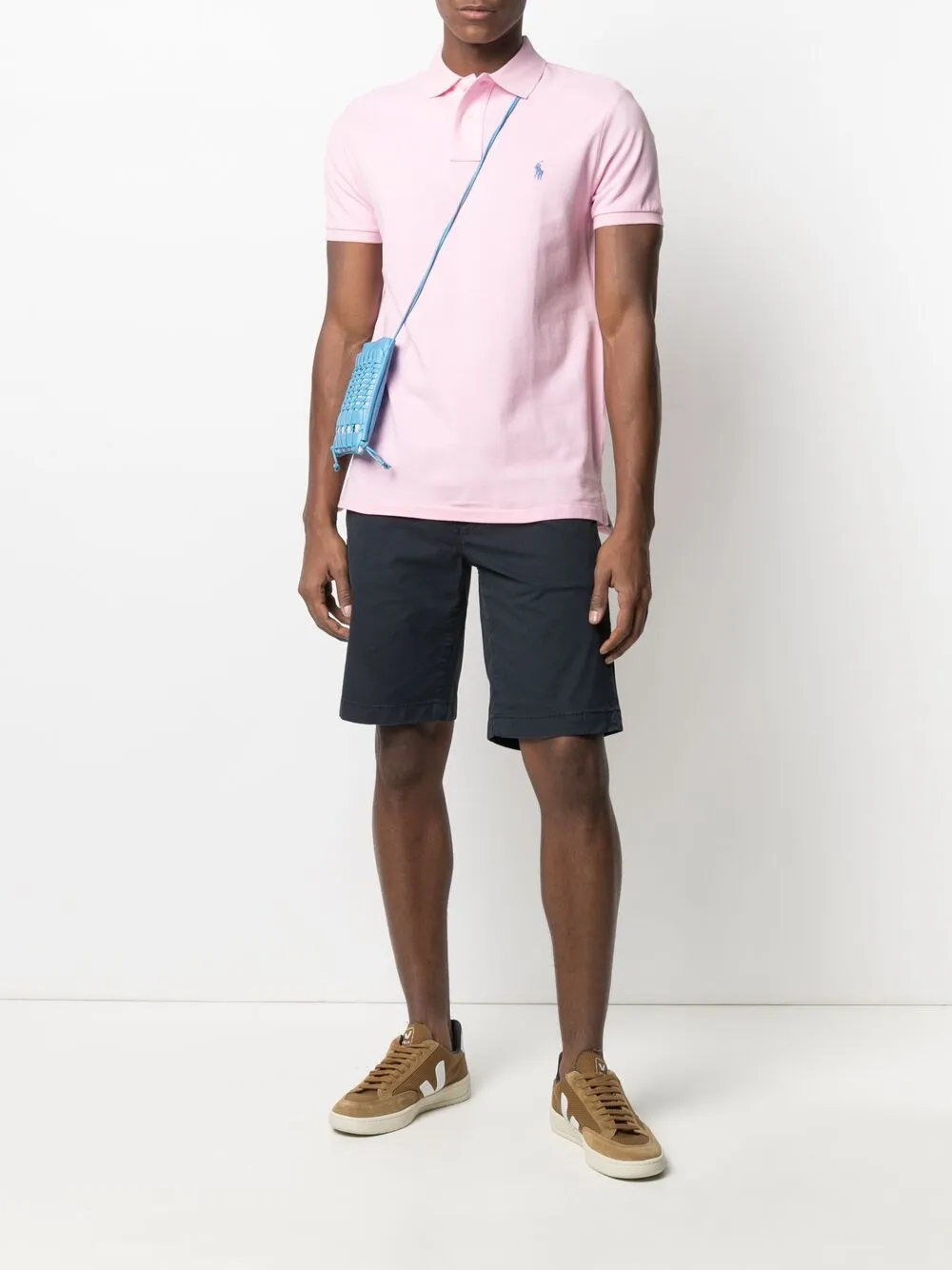 RALPH LAUREN The Iconic Mesh Polo Shirt Carmel Pink