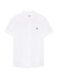 RALPH LAUREN WOMEN Linen Short-sleeve Shirt White