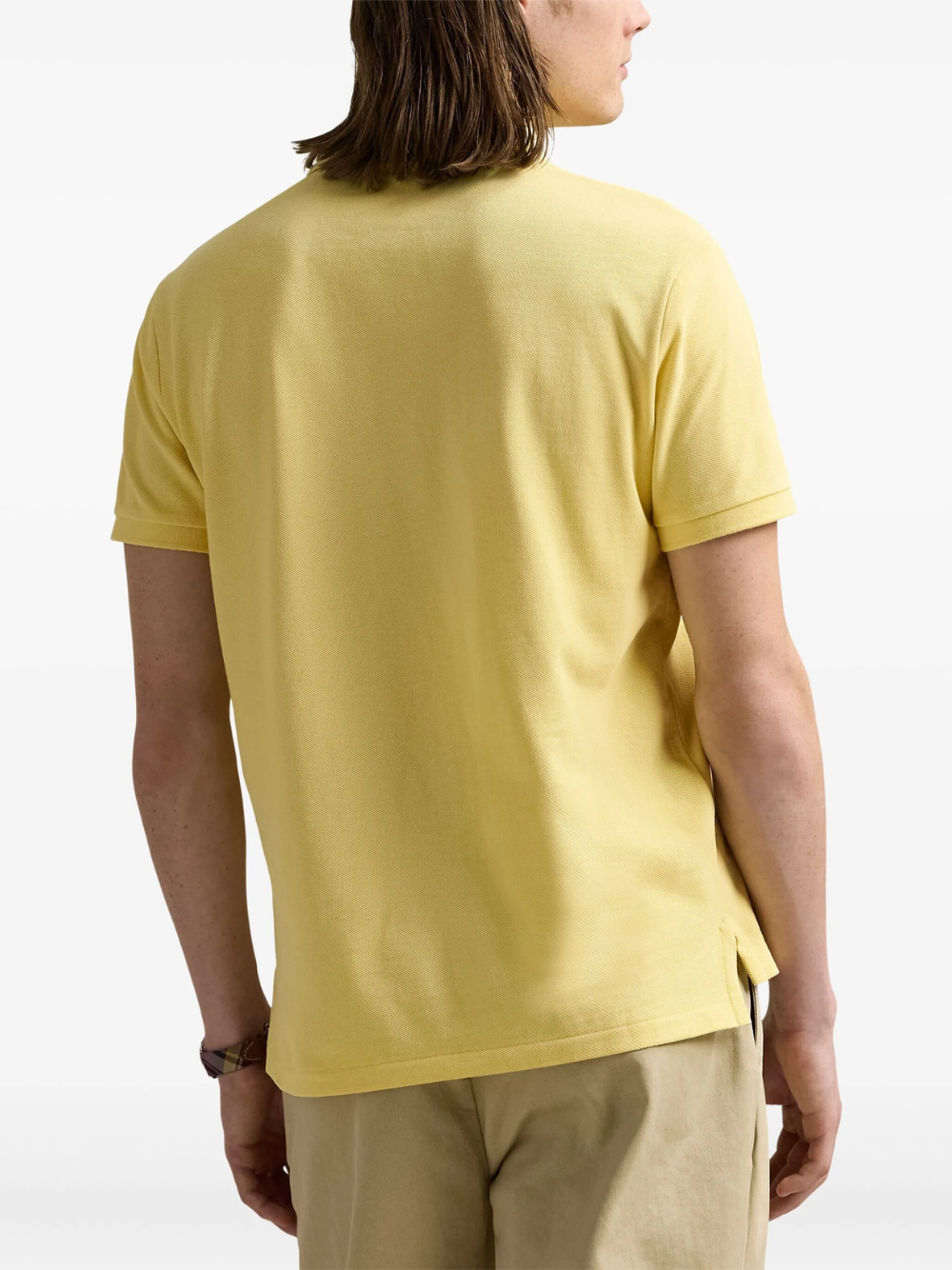 RALPH LAUREN The Iconic Custom Slim Fit Mesh Polo Wicket Yellow