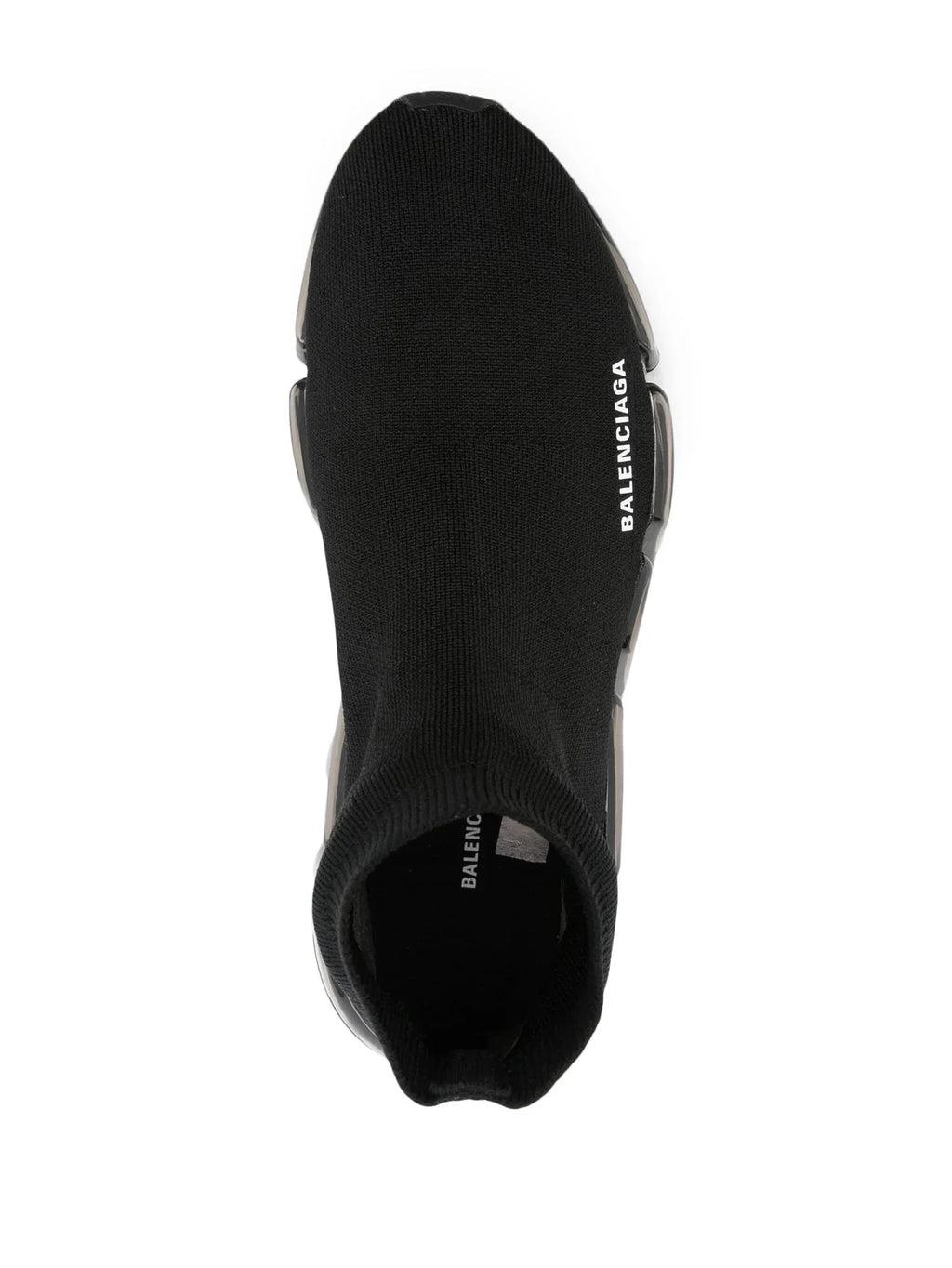 BALENCIAGA Speed 2.0 Full Clear Sole Recycled Knit Trainers Black