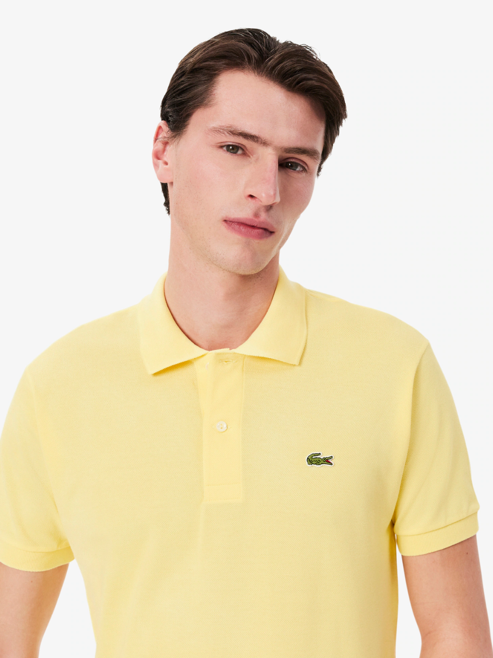 LACOSTE Classic Fit L.12.12 Original Polo Shirt Pastel Yellow