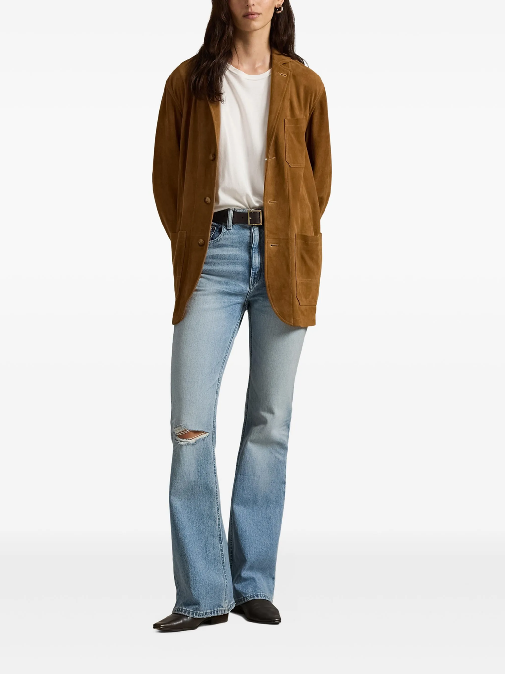 RALPH LAUREN WOMEN Flare Jeans Dossi Wash