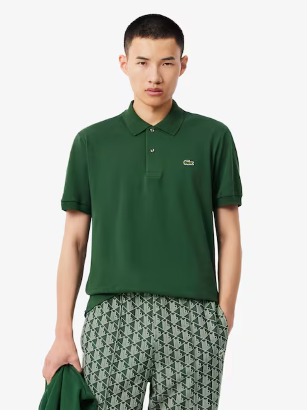 LACOSTE Classic Fit L.12.12 LIGHT Polo Shirt Pine Green