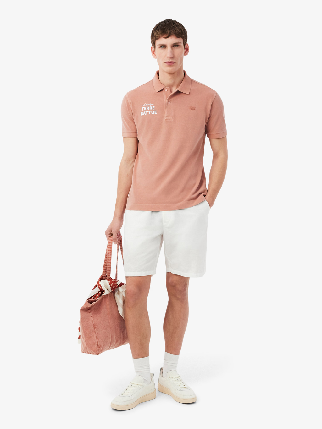 LACOSTE Roland-Garros Edition Clay Court Polo Shirt Light Brown