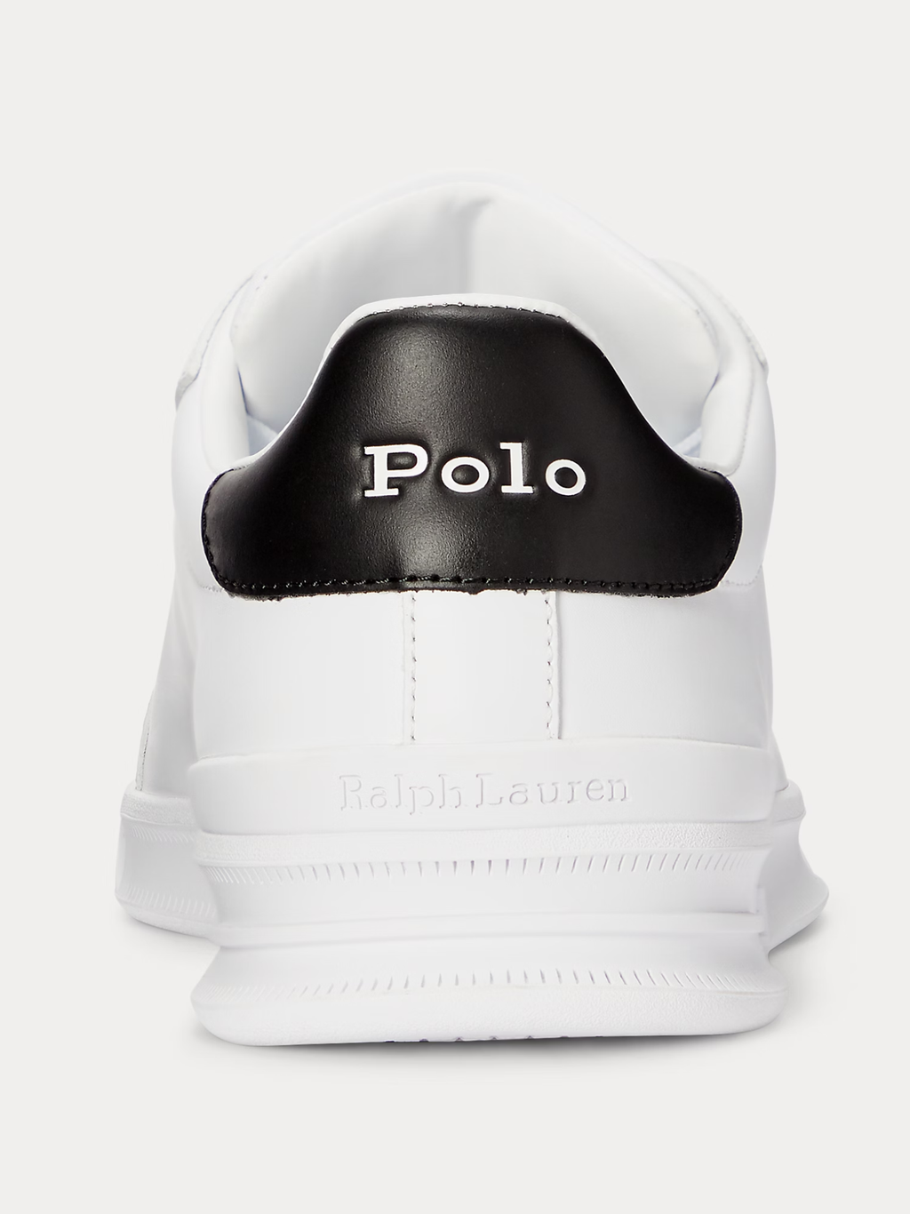 RALPH LAUREN Heritage Court II Leather Sneakers White/Black