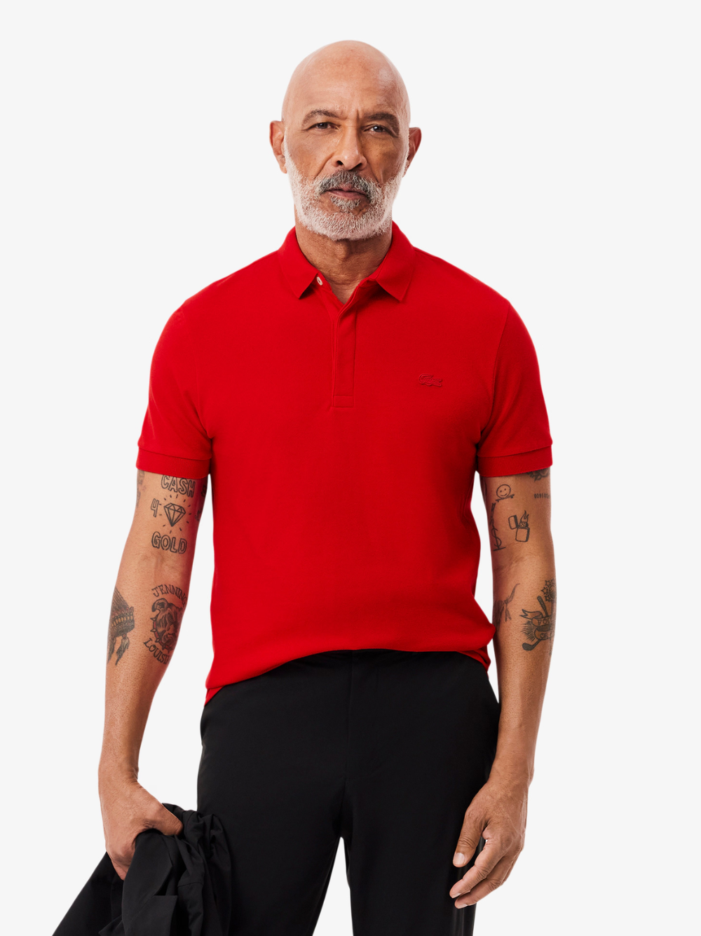 LACOSTE Regular Fit Paris Stretch Piqué Polo Shirt Red
