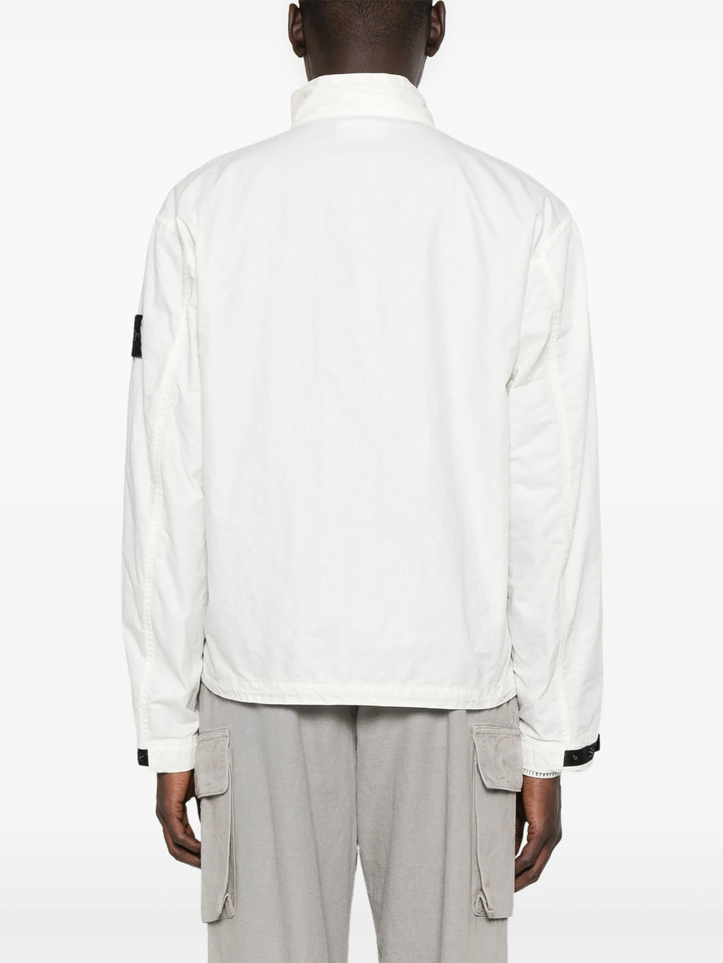 STONE ISLAND Nylon Windbreaker Jacket White