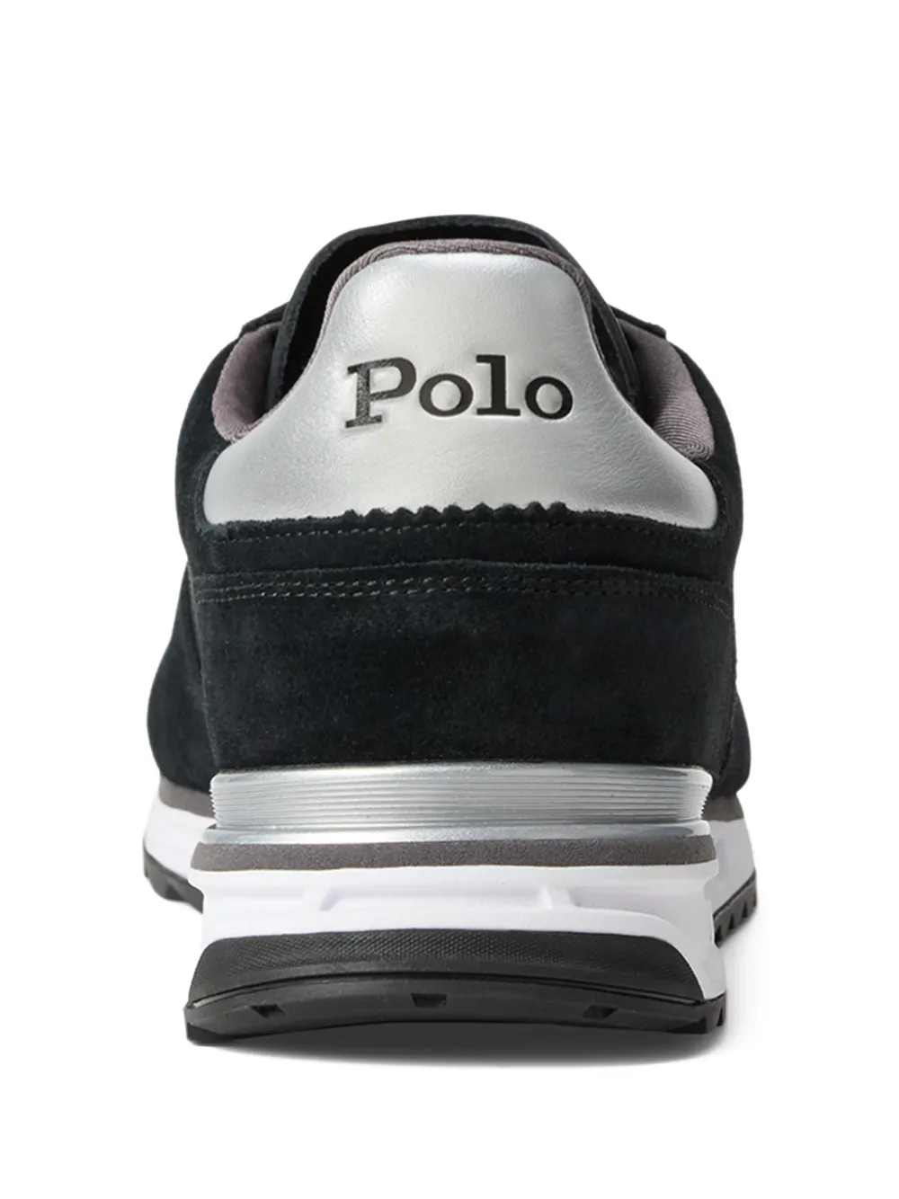 RALPH LAUREN Varick Suede & Oxford Sneakers Black/Grey