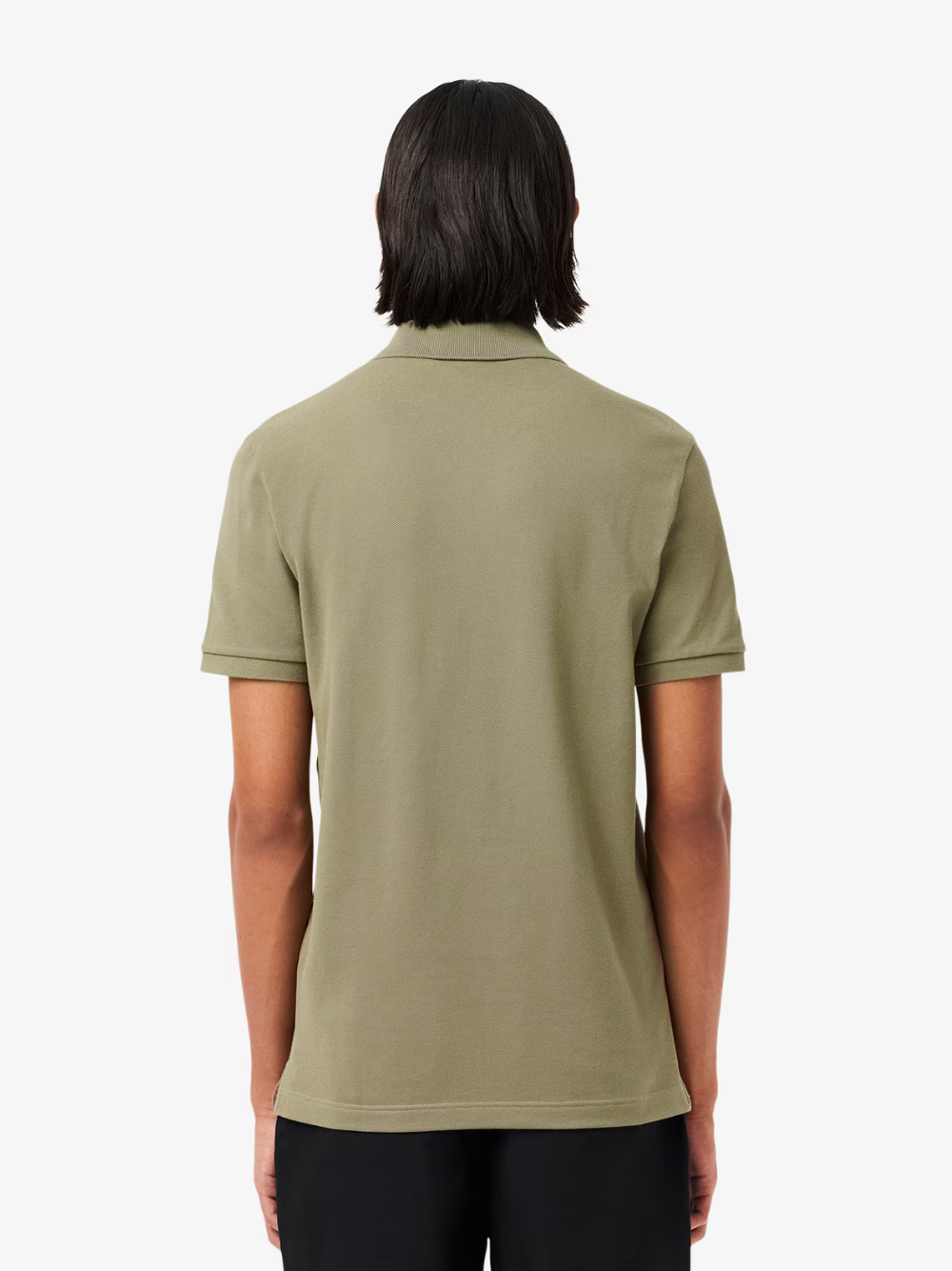 LACOSTE Slim Fit L.12.12 Piqué Polo Shirt Khaki Green