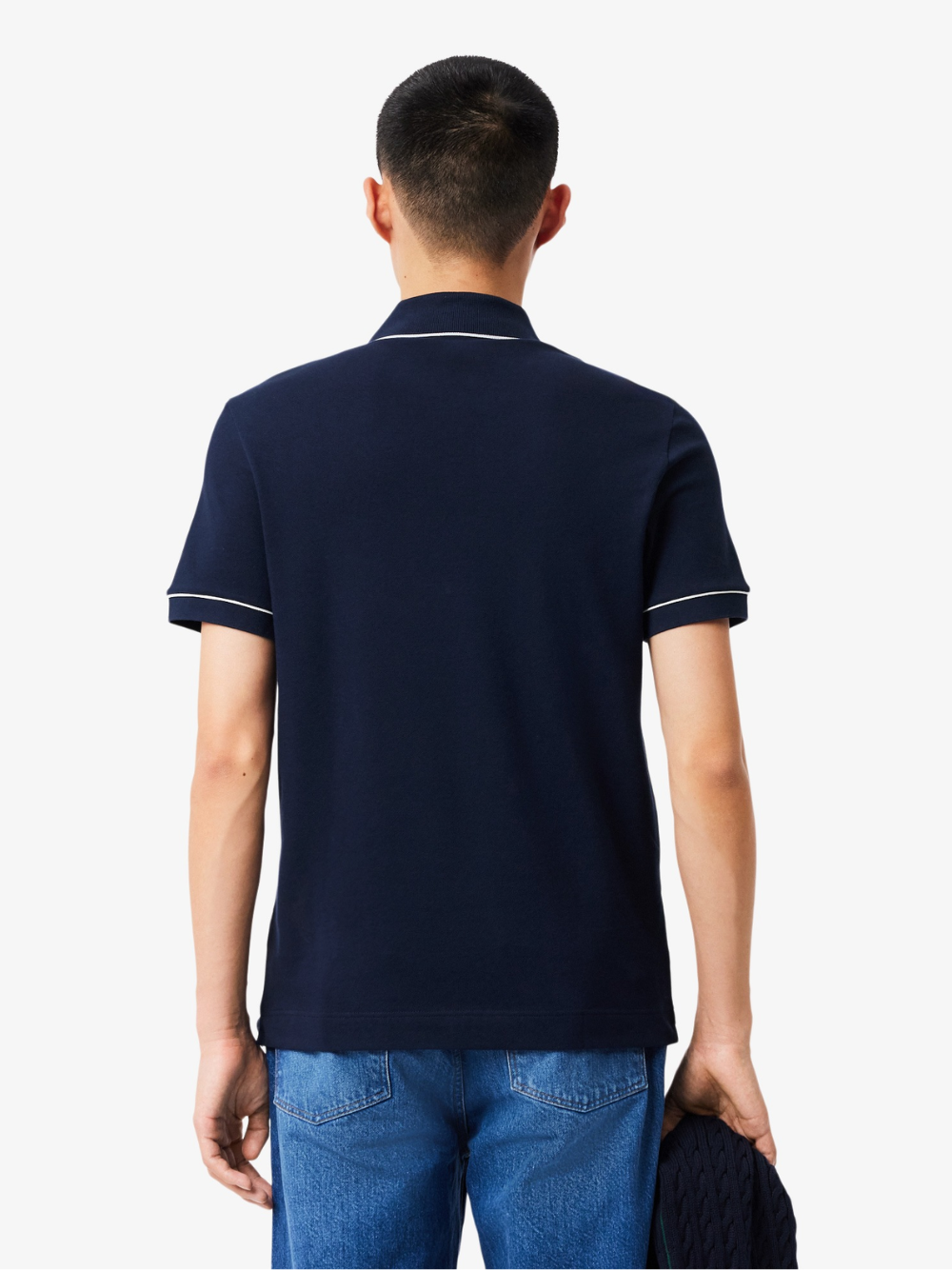 LACOSTE Regular Fit Paris Stretch Piqué Polo Shirt Midnight Blue