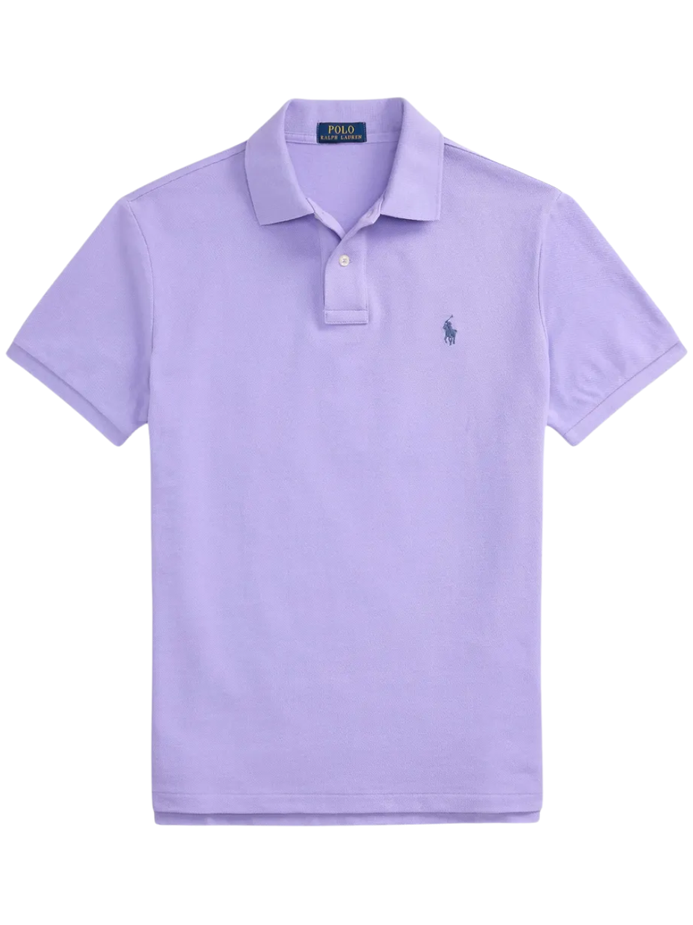 RALPH LAUREN The Iconic Custom Slim Fit Mesh Polo Sky Lavender