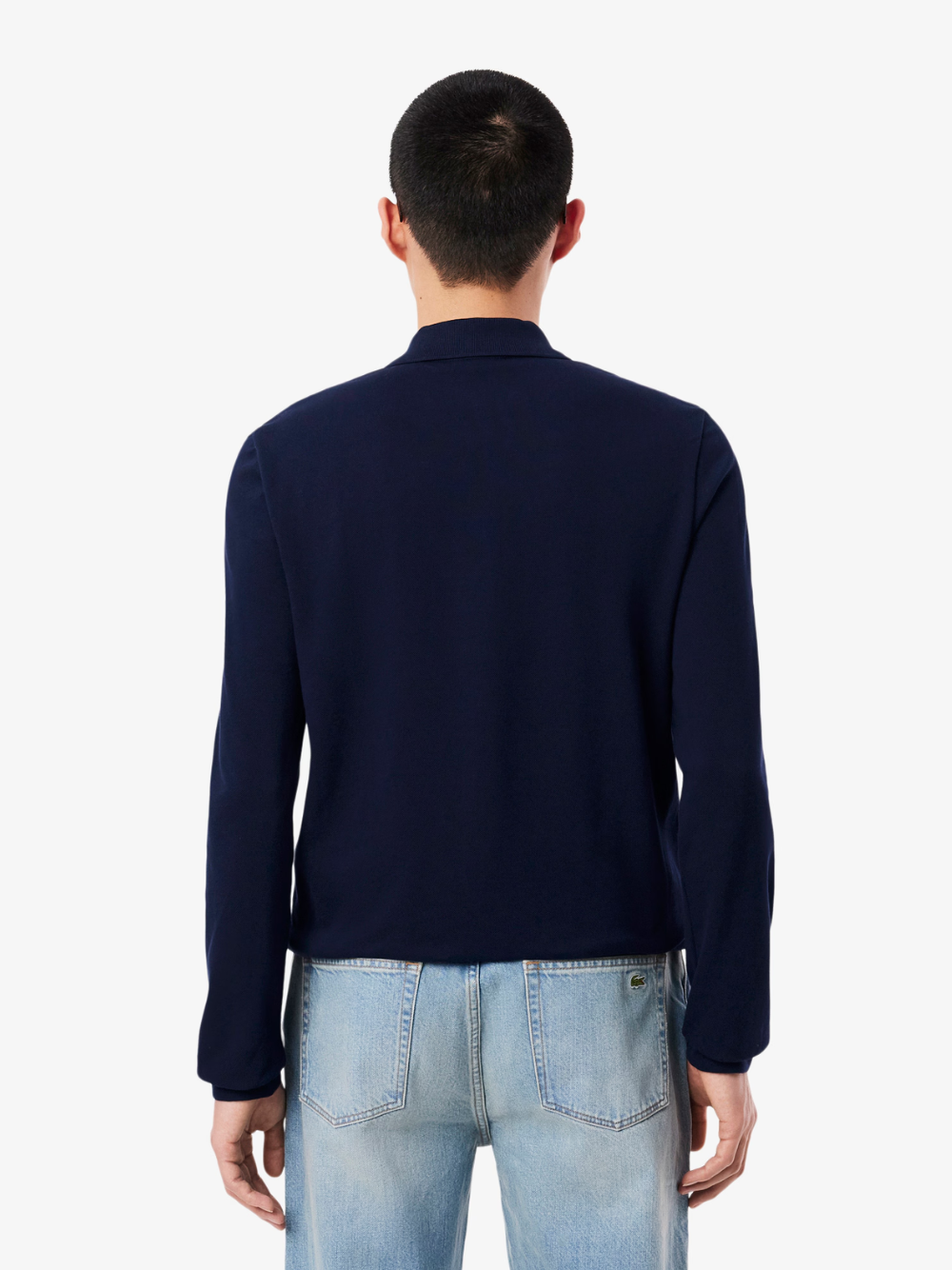 LACOSTE Classic Fit Long Sleeved L.13.12 Polo Shirt Midnight Blue