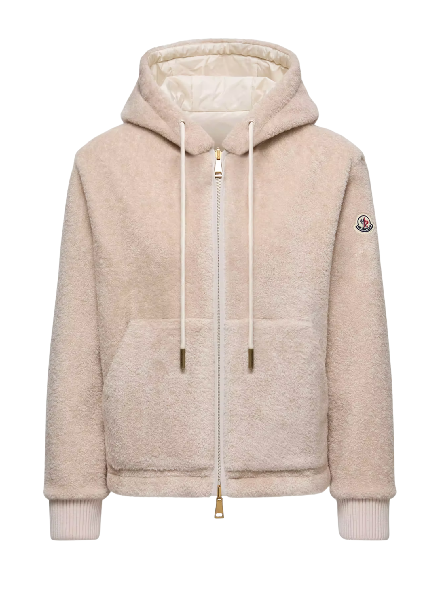MONCLER WOMEN Reversible Padded Hoodie White/Pink