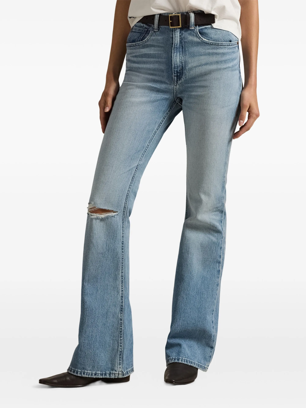 RALPH LAUREN WOMEN Flare Jeans Dossi Wash