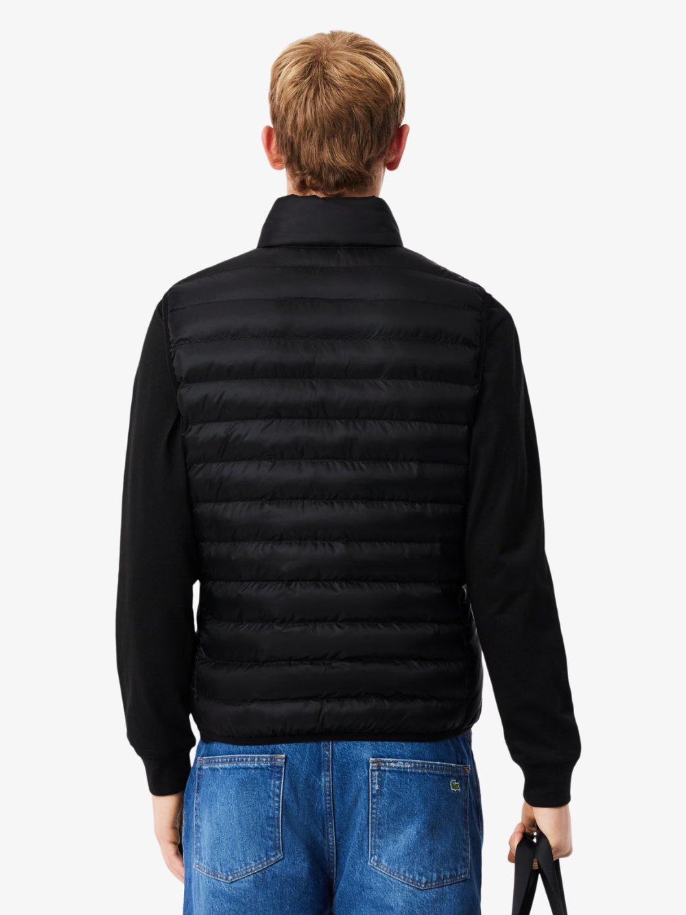 LACOSTE Water-Repellent Puffed Vest Black