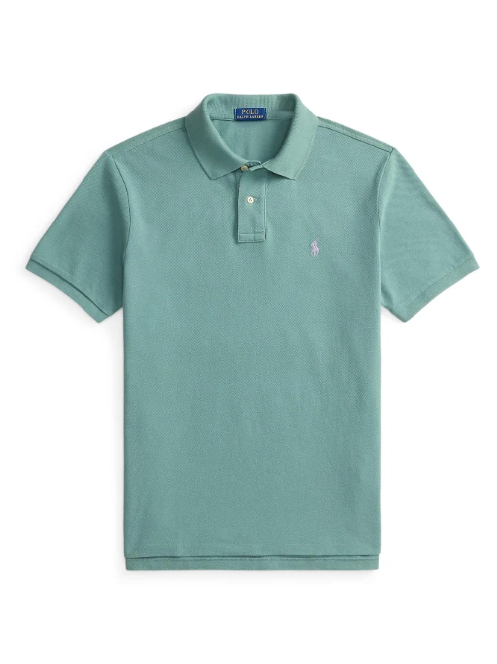 RALPH LAUREN The Iconic Custom Slim Fit Mesh Polo Greenscape