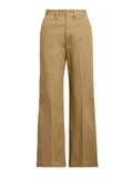 RALPH LAUREN WOMEN Chino Wide-Leg Trousers Montana Khaki