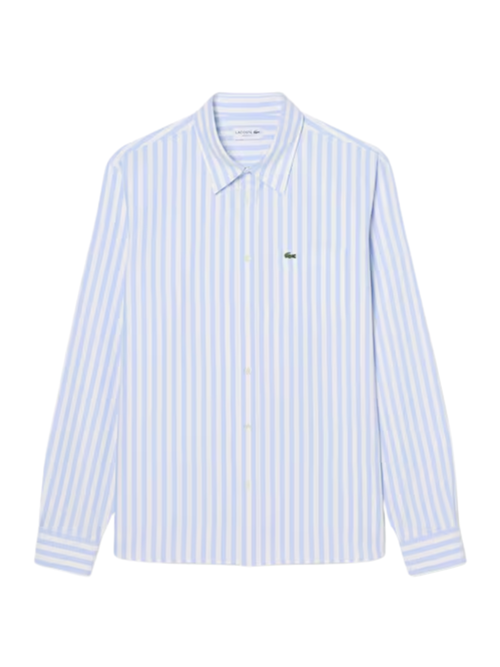 LACOSTE Regular Fit Striped Oxford Shirt Blue
