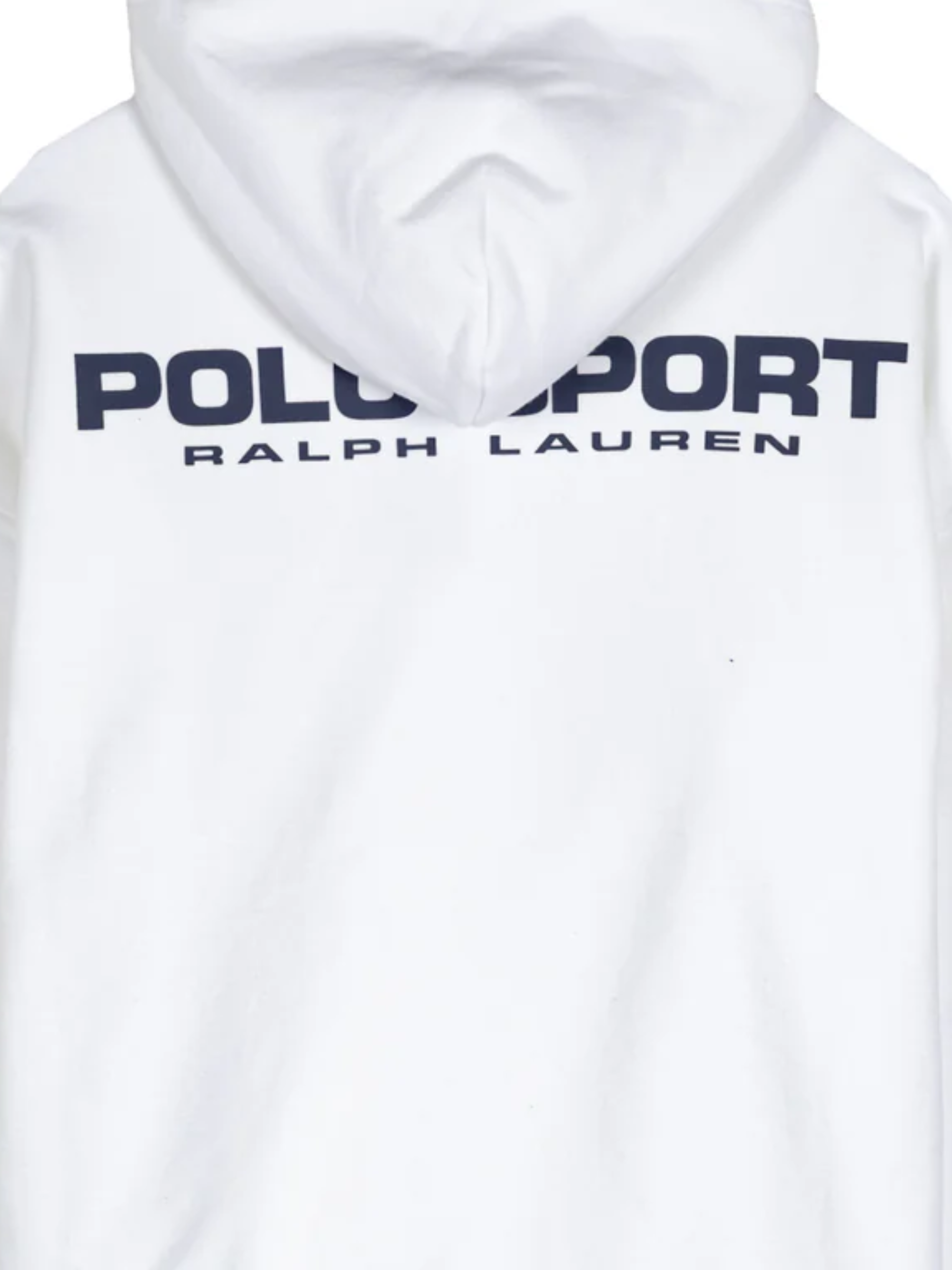 RALPH LAUREN Relaxed Fit Polo Sport Fleece Hoodie White