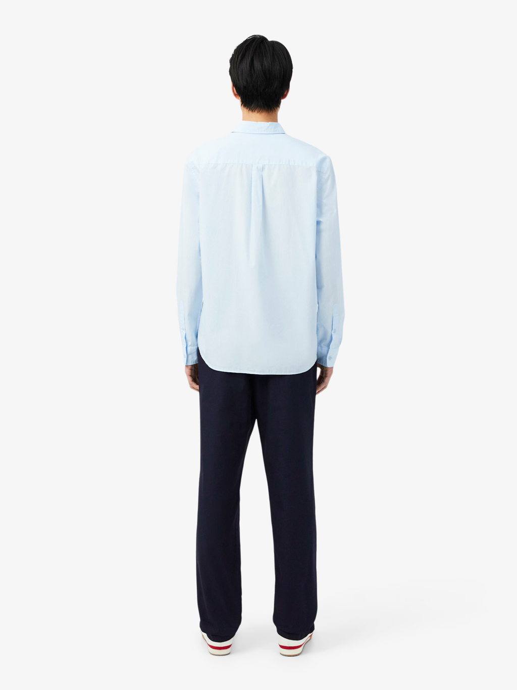LACOSTE Regular Fit Cotton Twill Chino Pants Navy Blue