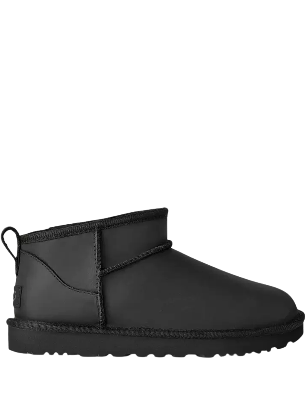 UGG WOMEN Classic Ultra Mini Leather Boot Black