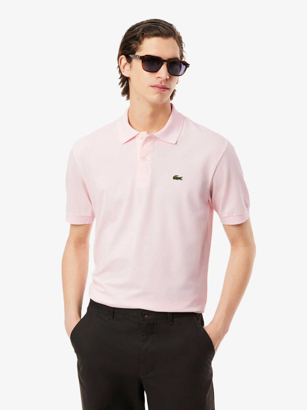 LACOSTE Classic Fit L.12.12 LIGHT Polo Shirt Light Pink