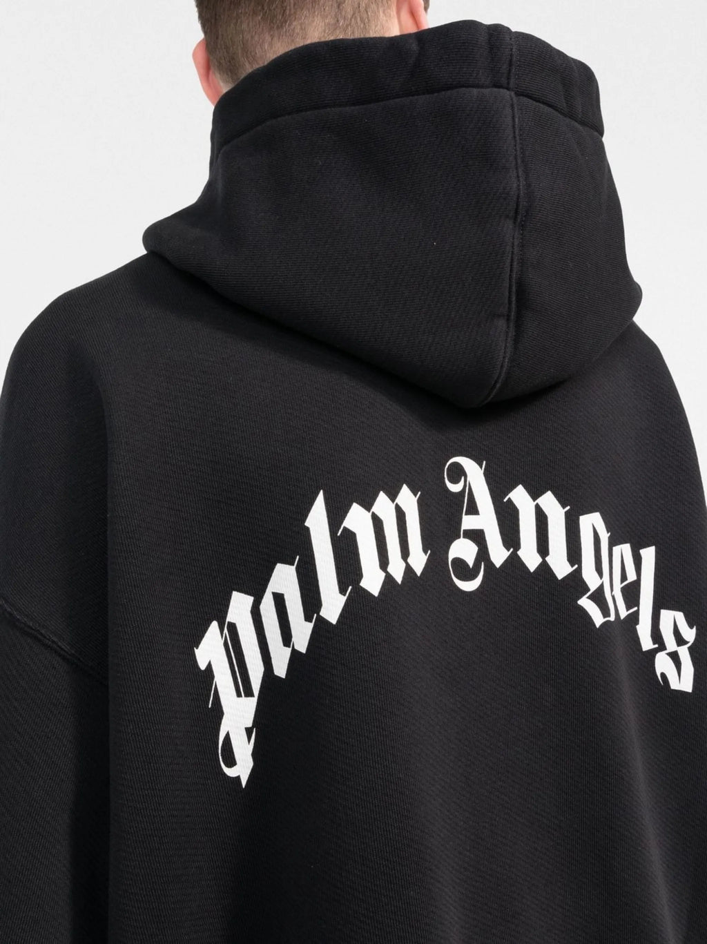 PALM ANGELS Banana Print Cotton Hoodie Black