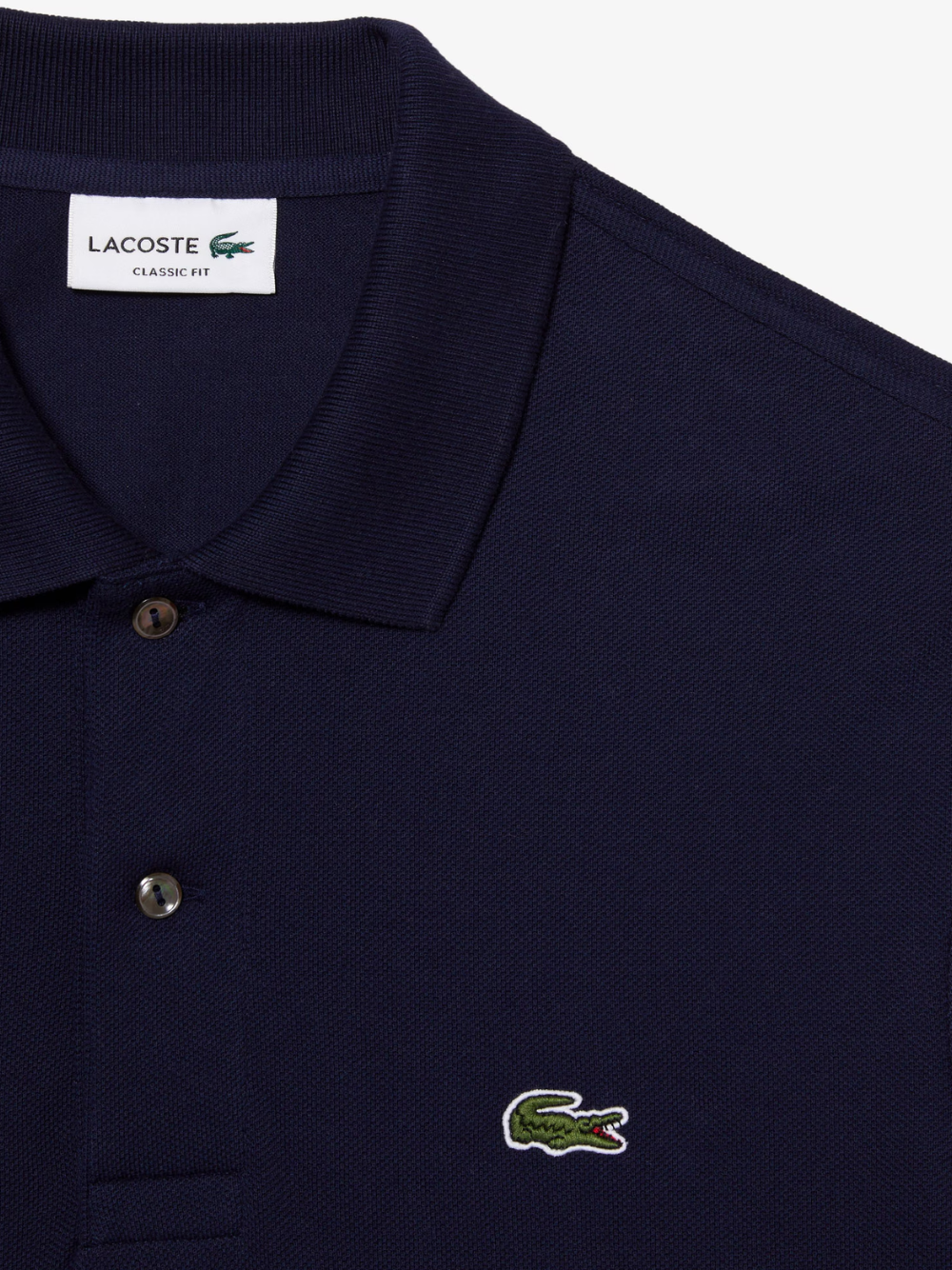 LACOSTE Classic Fit Long Sleeved L.13.12 Polo Shirt Midnight Blue