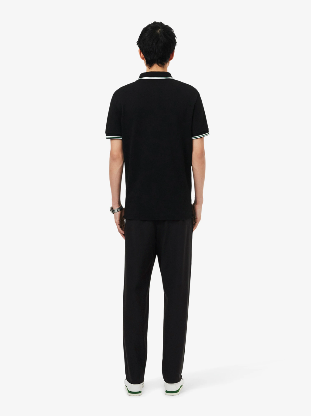 LACOSTE Regular Fit Stretch Commuter Chino Pants Black