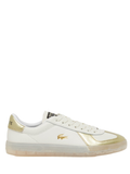 LACOSTE WOMEN Baseshot Pro Leather Sneakers White/Gold