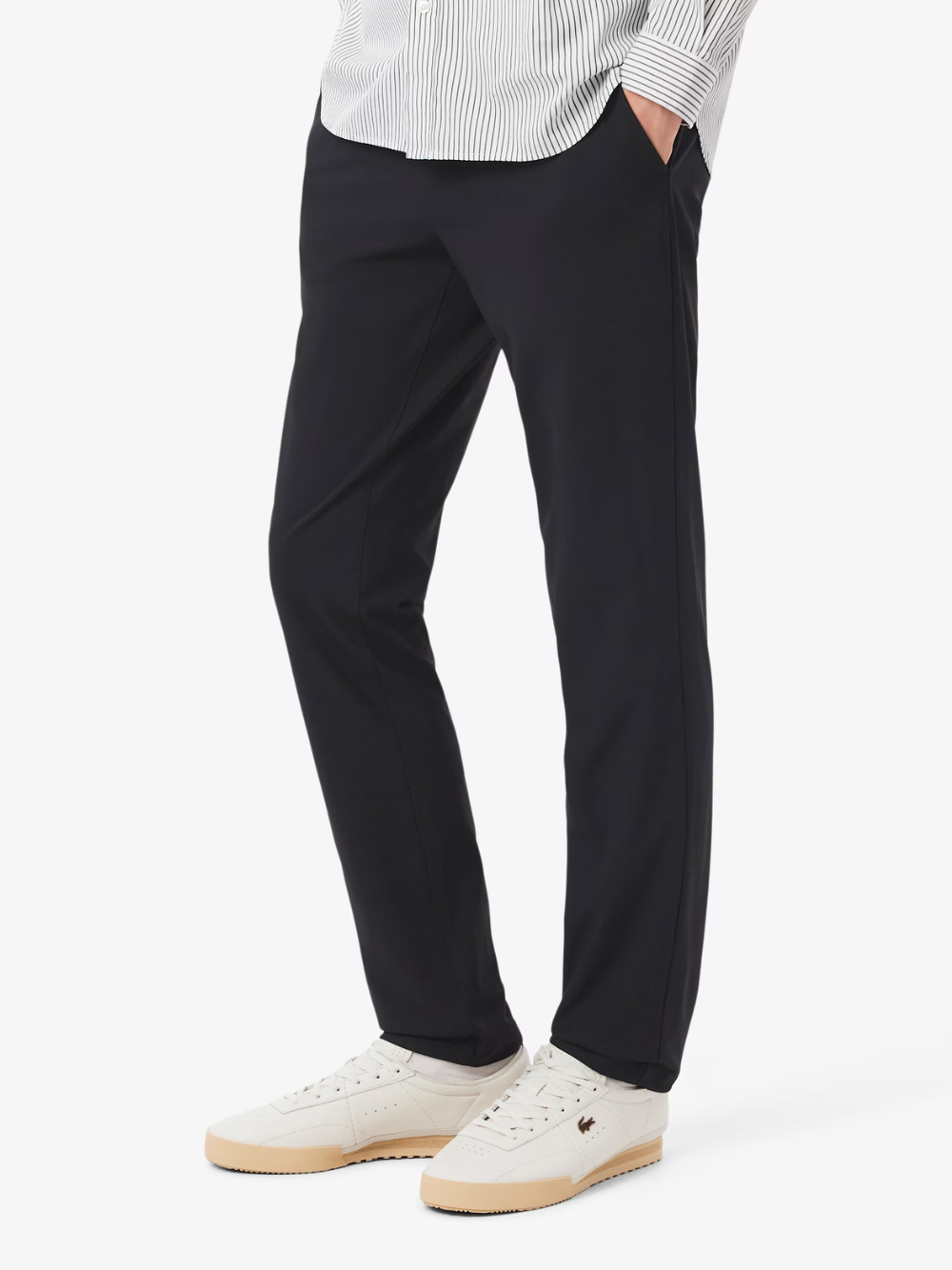LACOSTE Slim Fit Stretch Commuter Pants Black
