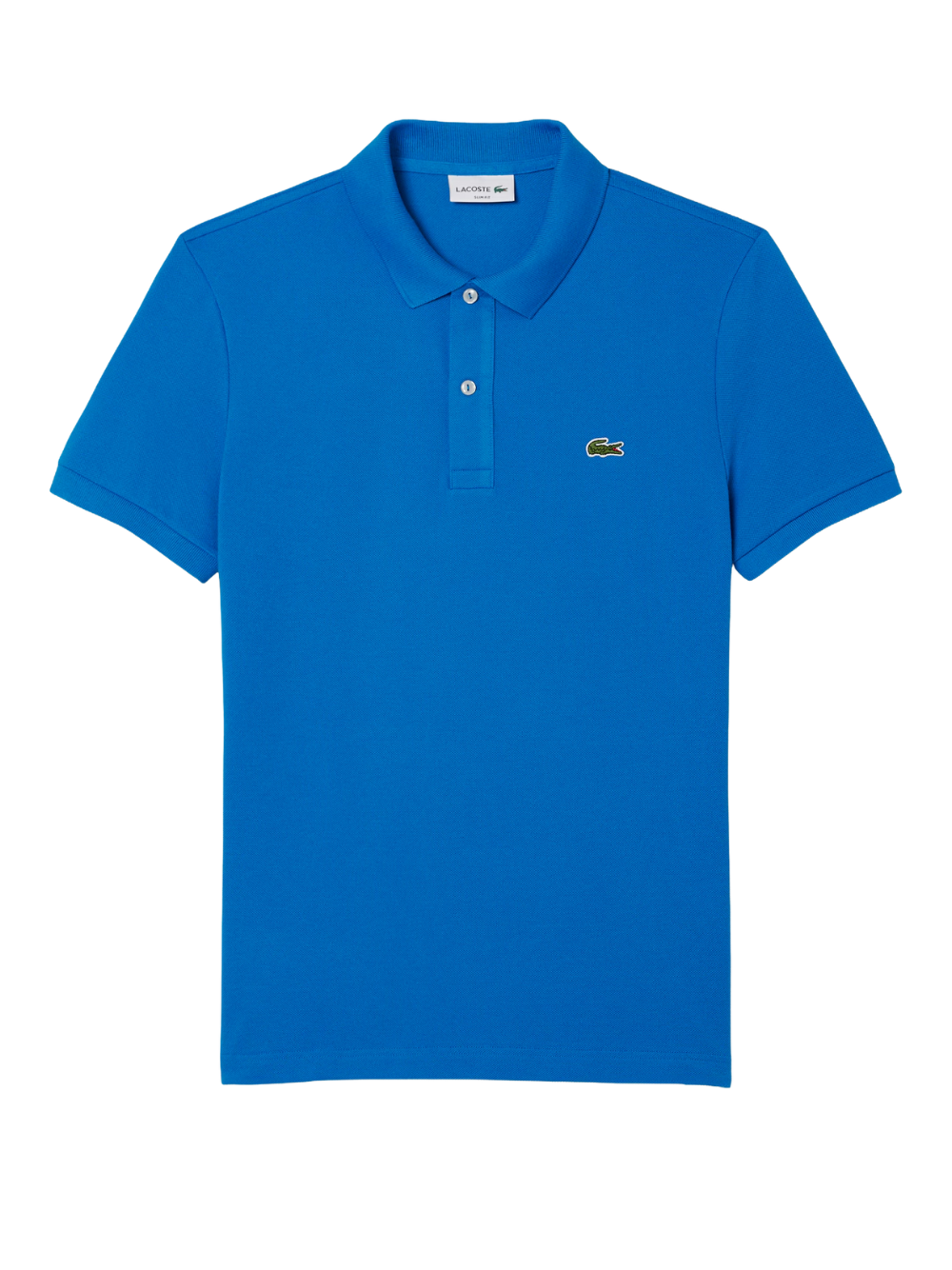 LACOSTE Slim Fit L.12.12 Piqué Polo Shirt Denim Blue
