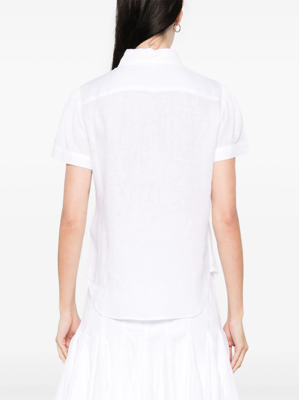 RALPH LAUREN WOMEN Linen Short-sleeve Shirt White