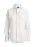 RALPH LAUREN WOMEN Slim Fit Cotton Shirt White
