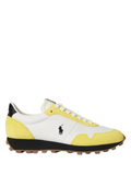 RALPH LAUREN Trail 125 Suede-Mesh Sneakers Bech Yellow/Deckwash White