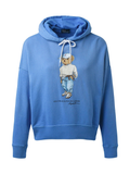 RALPH LAUREN WOMEN Polo Bear Fleece Hoodie Summer Blue