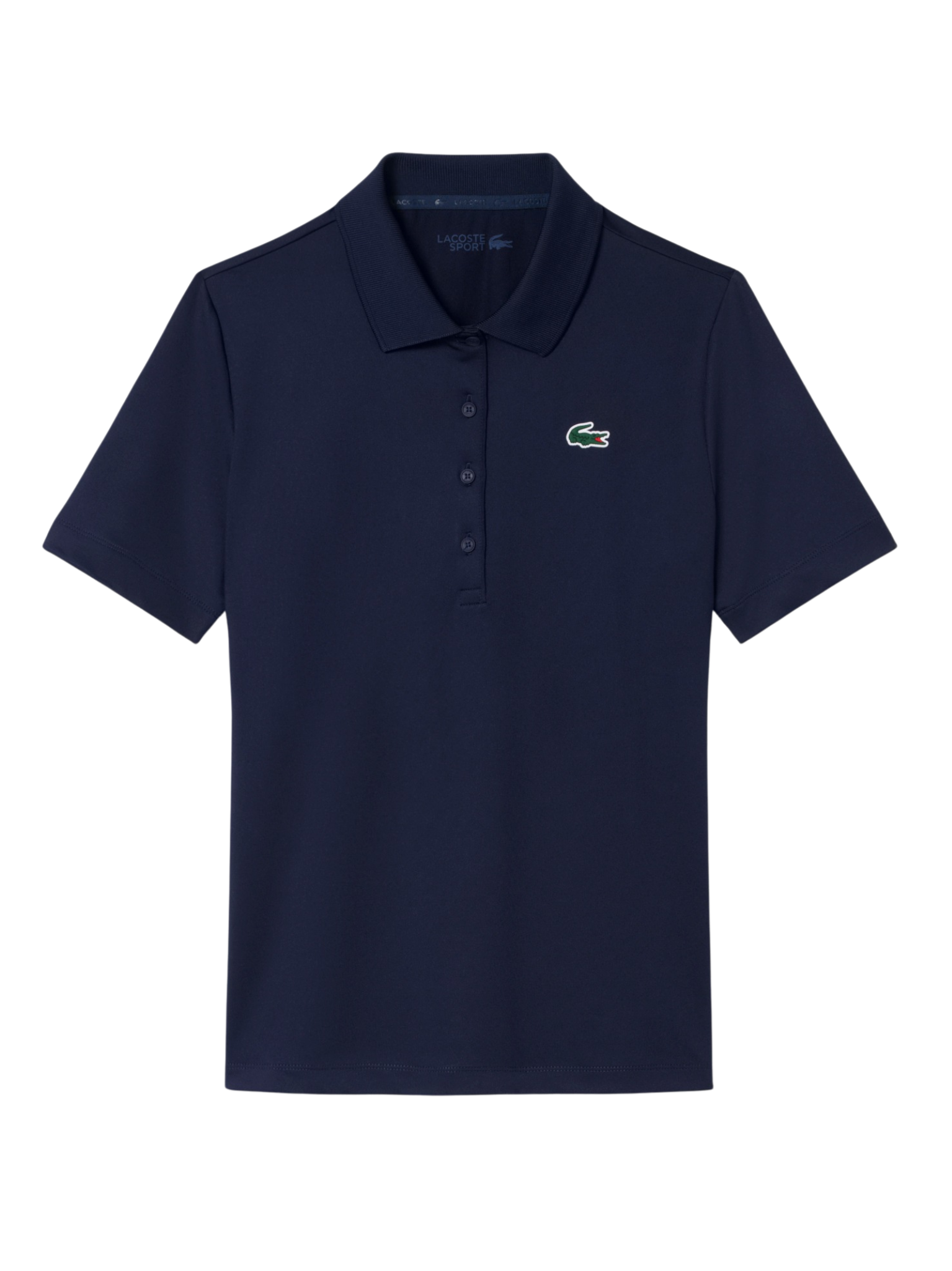 LACOSTE WOMEN Slim Fit UV Protect Stretch Golf Polo Shirt Midnight Blue