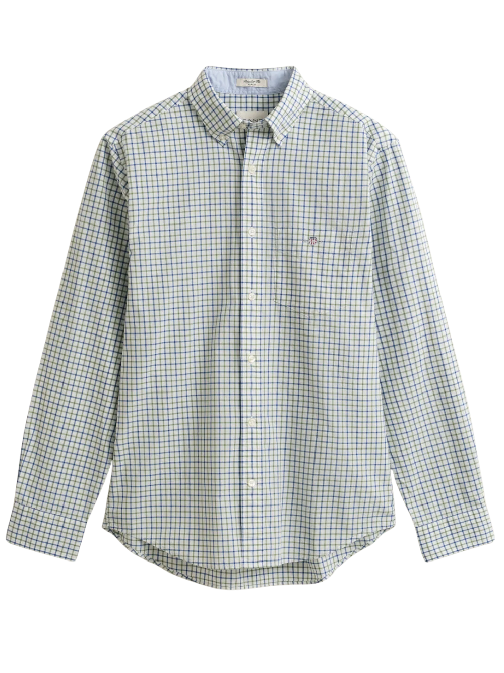 GANT Checked Classic Poplin Shirt Herb Green
