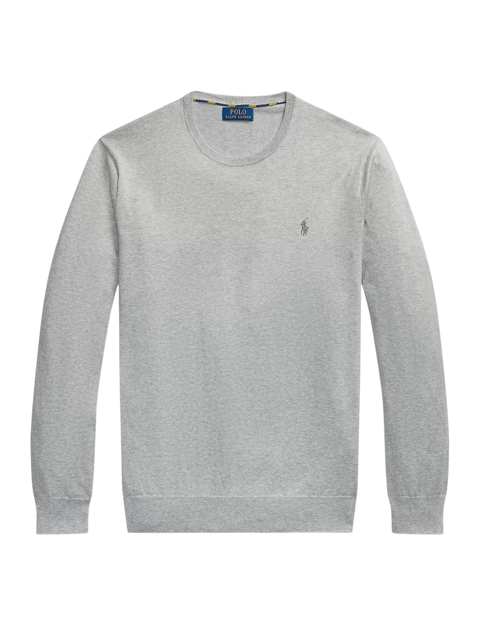 RALPH LAUREN Slim Fit Cotton Jumper Andover Heather