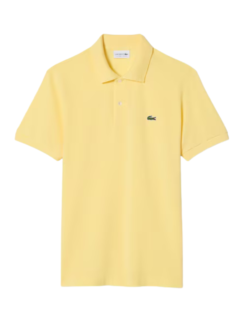 LACOSTE Classic Fit L.12.12 LIGHT Polo Shirt Pastel Yellow