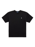 RALPH LAUREN WOMEN Relaxed Fit Cotton Jersey Tee Polo Black