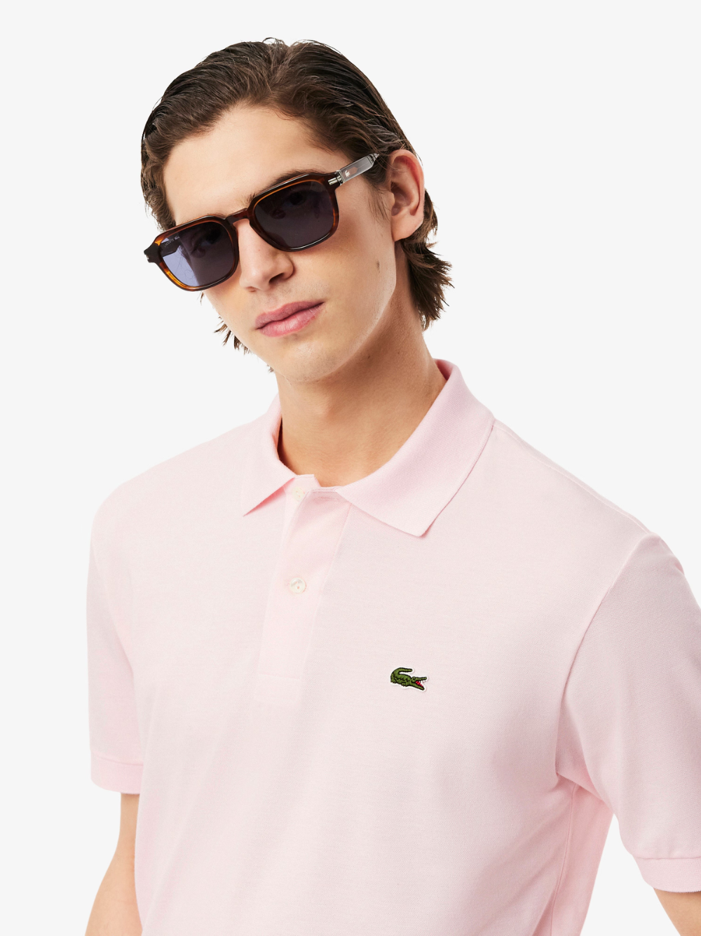LACOSTE Classic Fit L.12.12 LIGHT Polo Shirt Light Pink