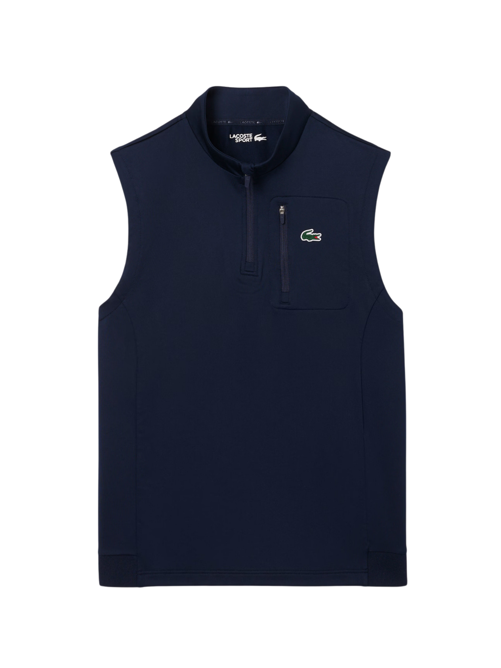 LACOSTE Quarter Zip Golf Midlayer Midnight Blue