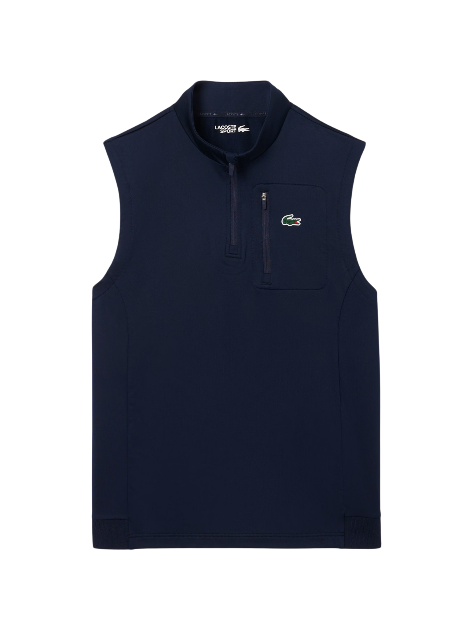 LACOSTE Quarter Zip Golf Midlayer Midnight Blue