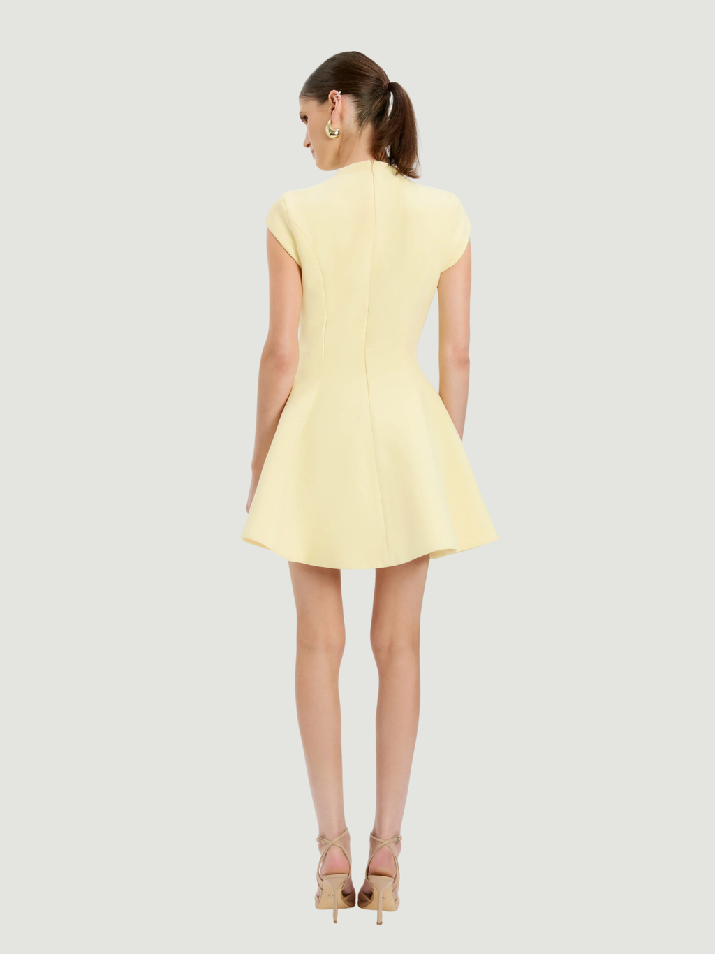 BARDOT WOMEN Beckett High Neck Mini Dress Canary Yellow
