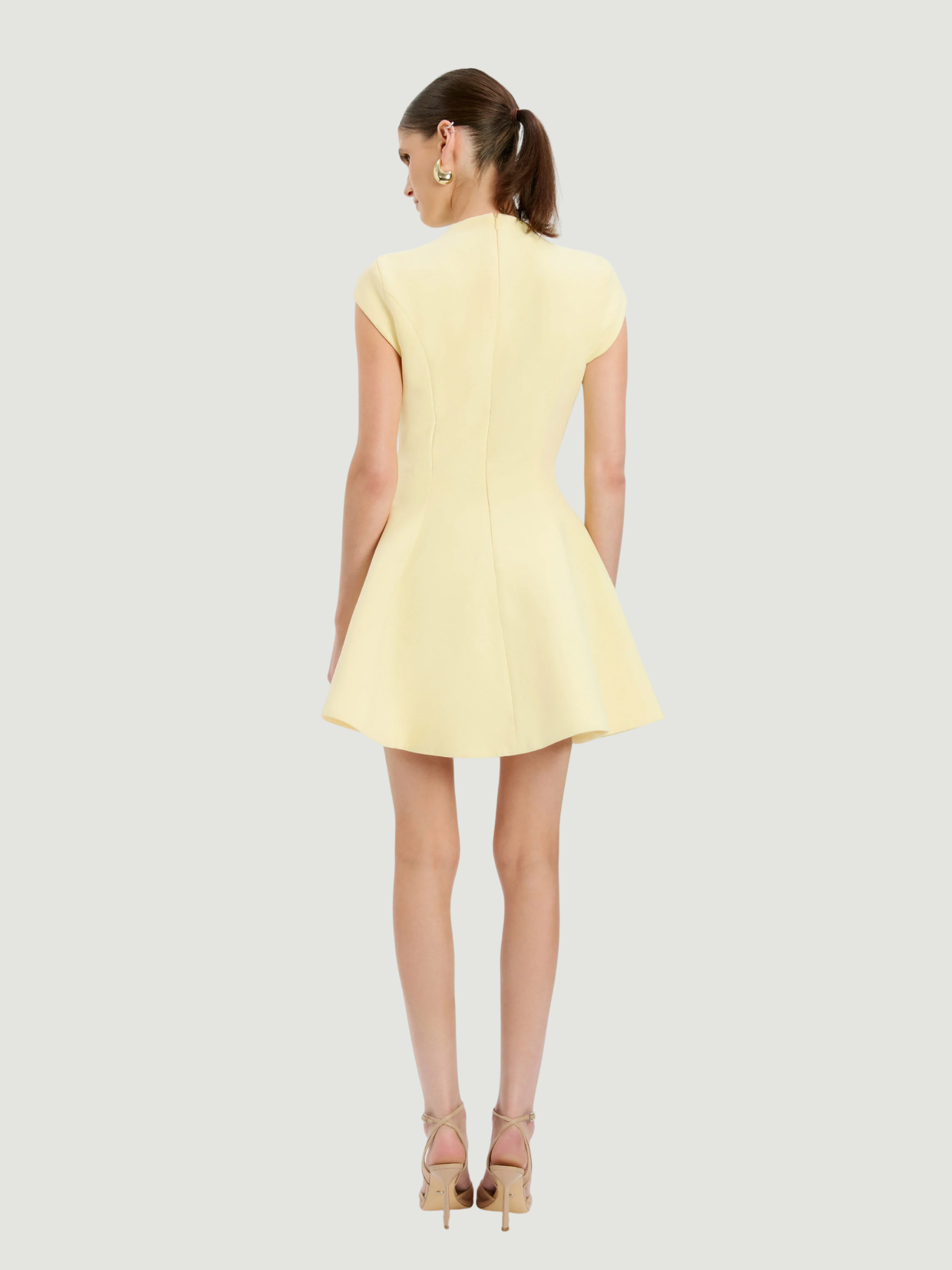 BARDOT WOMEN Beckett High Neck Mini Dress Canary Yellow