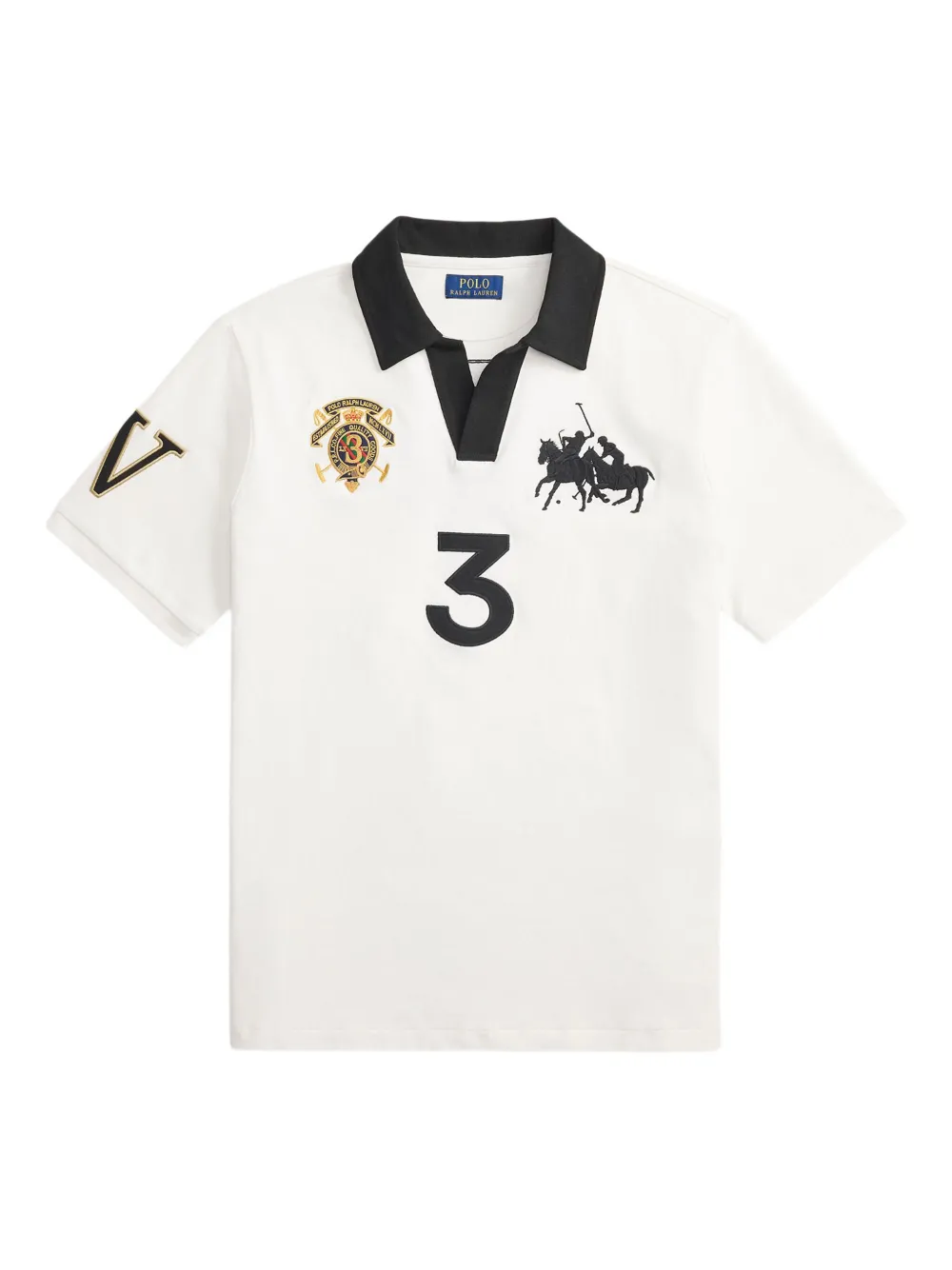 RALPH LAUREN Classic Fit Crest Mesh Polo Shirt Nevis/Polo Black