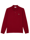 LACOSTE Classic Fit Long Sleeved L.13.12 Polo Shirt Bordeaux Red
