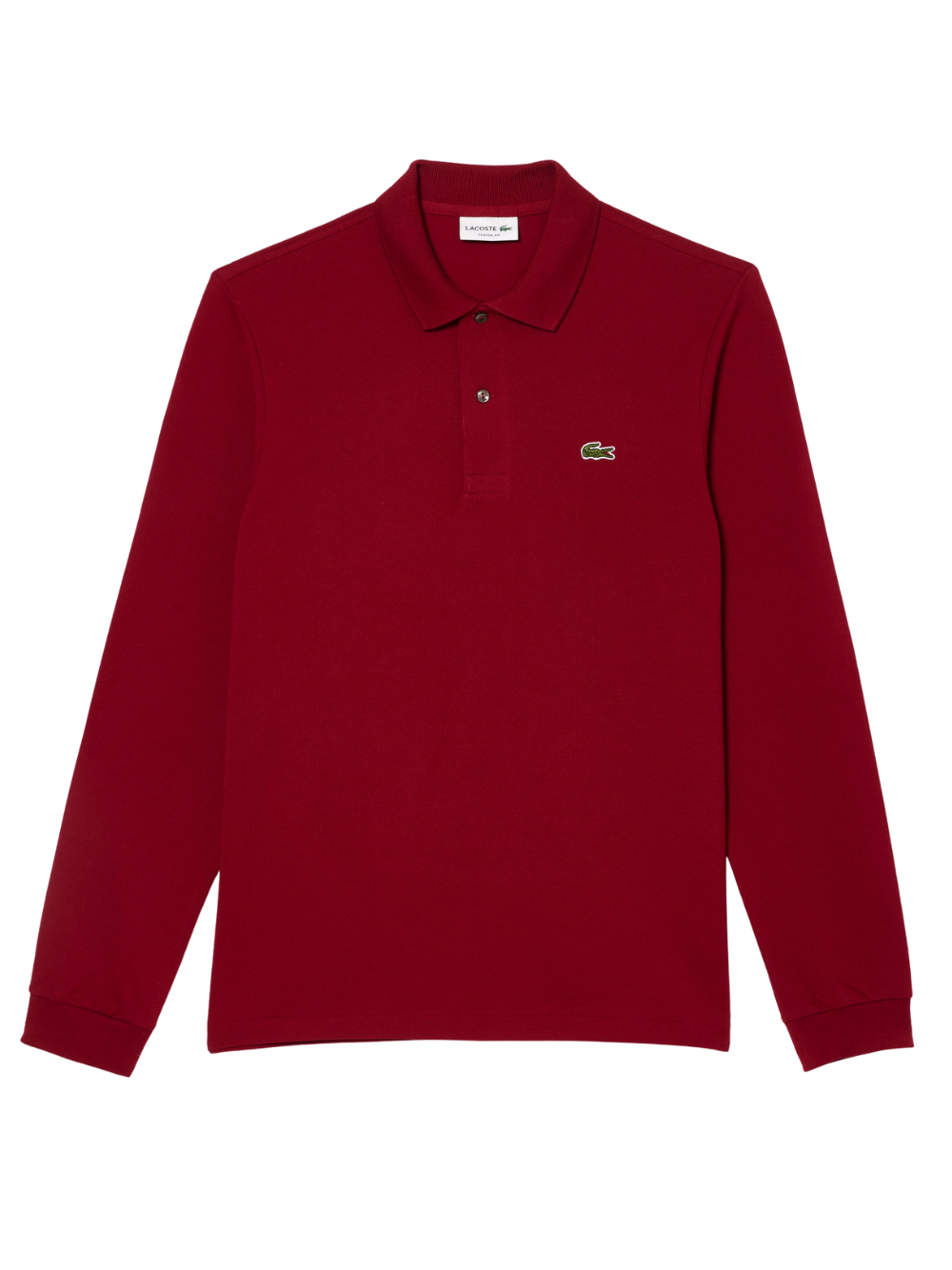LACOSTE Classic Fit Long Sleeved L.13.12 Polo Shirt Bordeaux Red